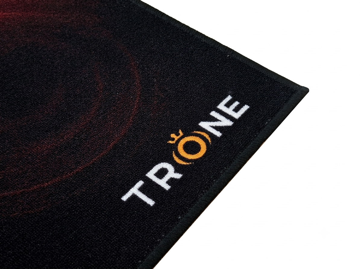 TRONE SteadyMat XL – Premium Sim Racing Cockpit Floor Mat, 24 × 60 Inch, Anti-Slip Base, Durable Fabric Mat for Racing Simulator Cockpits and Gaming Setups, Black