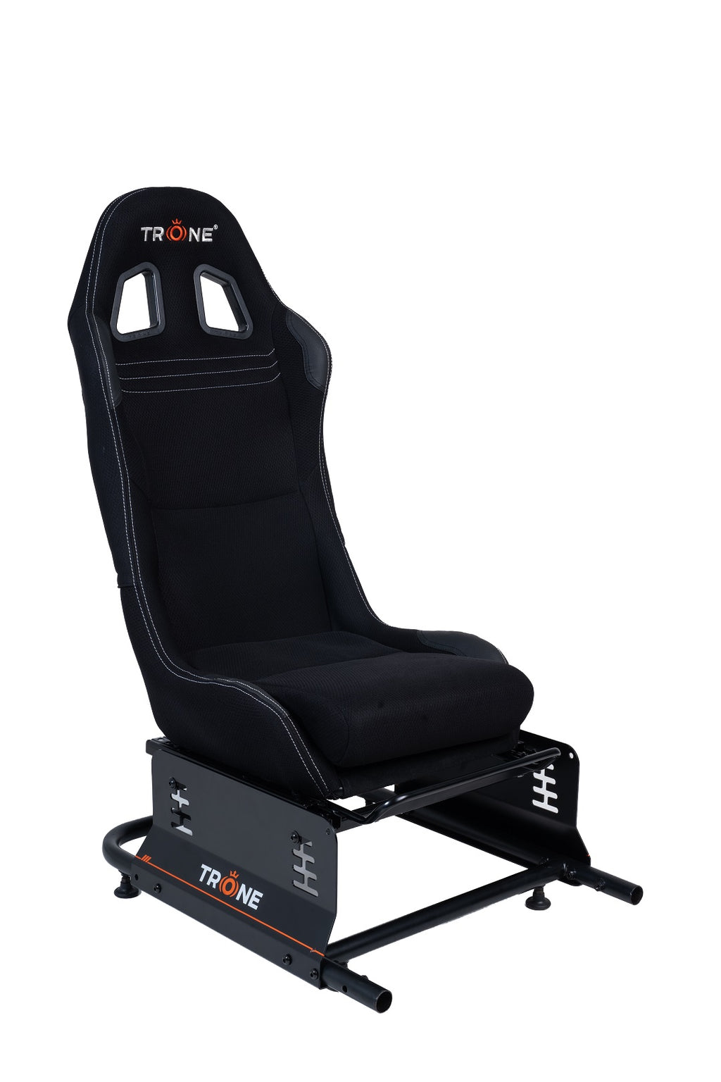 TRONE Steady Seat: Ergonomic Sim Racing Seat Add-On for Trone SteadyStand Pro | Aero Black Variant