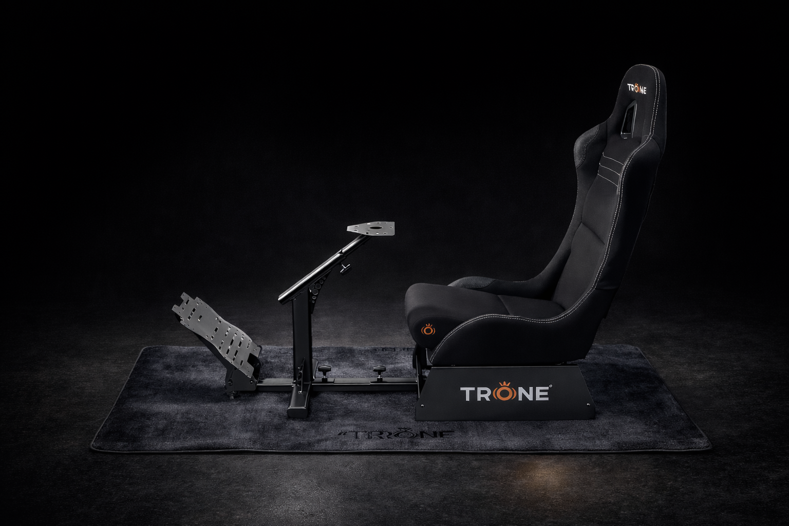 TRONE RS1 Racing Simulator plus steady Mat- Aero Black