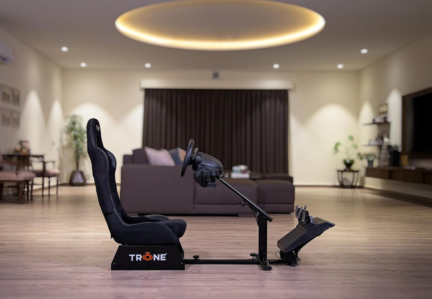 TRONE RS1 Racing Simulator(Variant) -Charcoal Leather.
