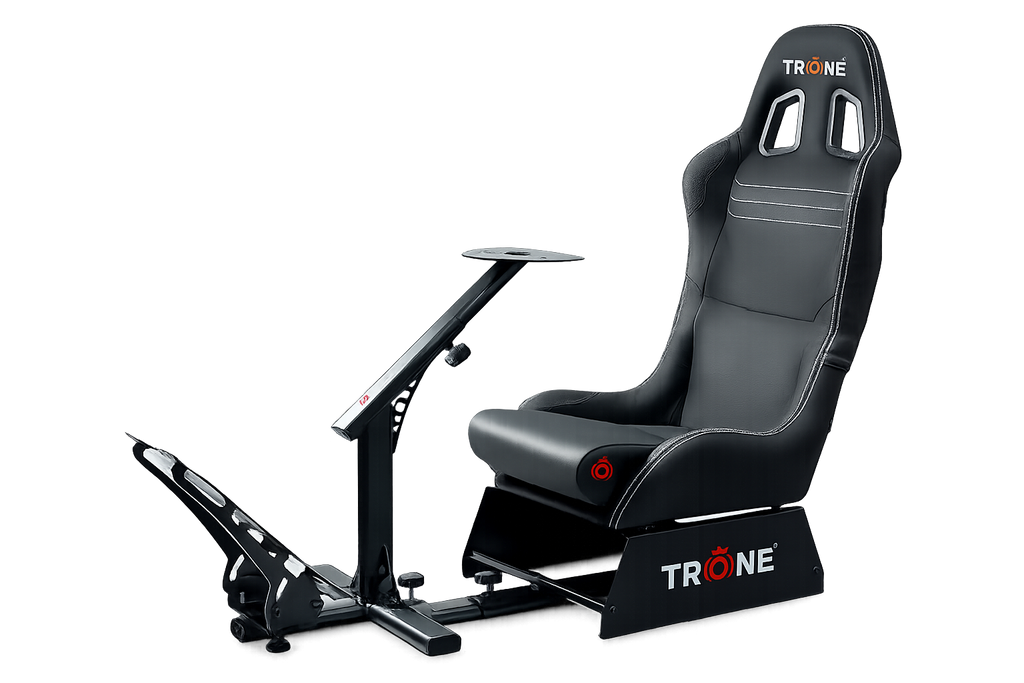 Trone RS1 Racing Cockpit with Seat- Charcoal Leather