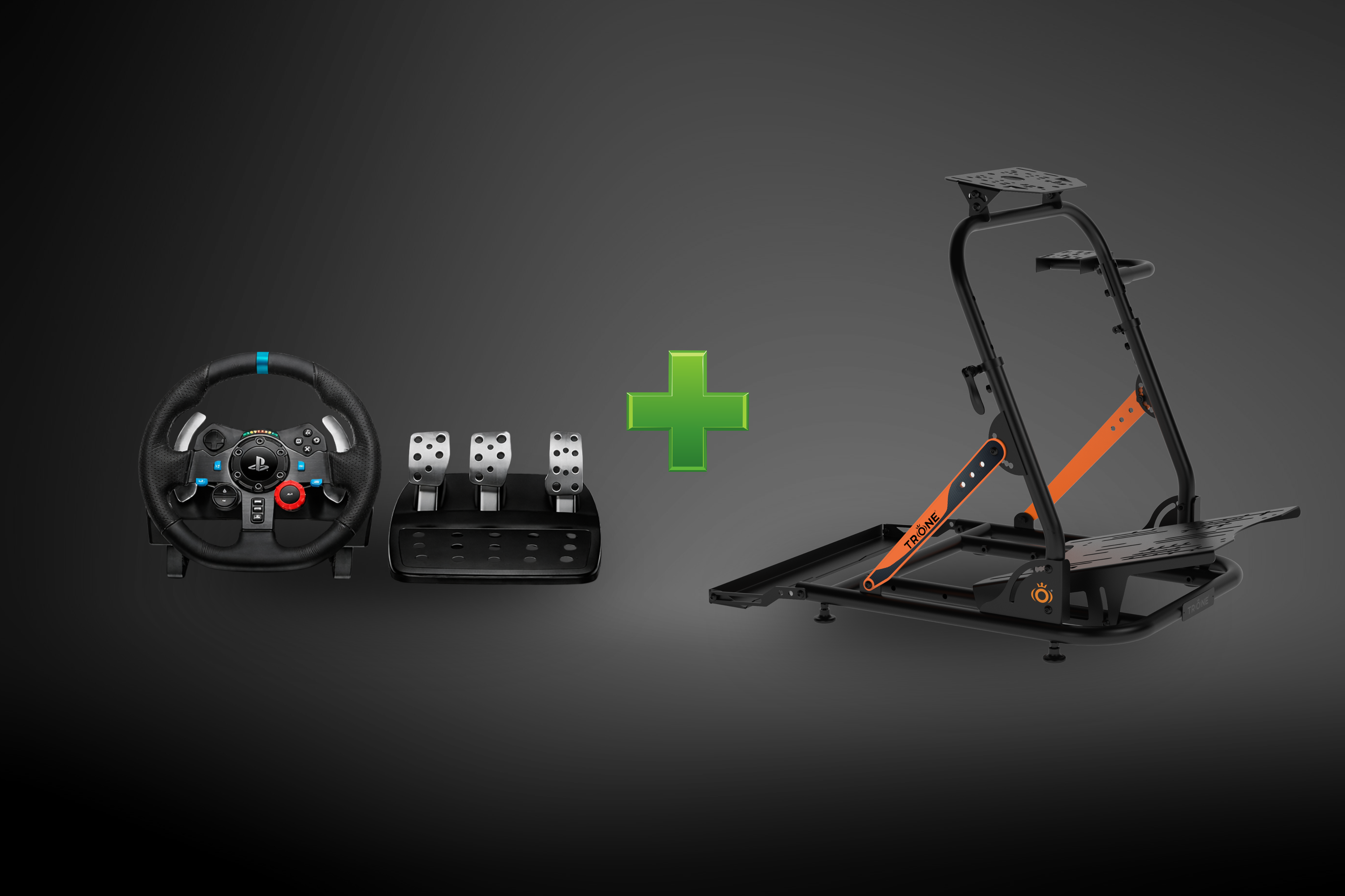Trone SteadyStand Racing Setup Under 45K (Wheel & Pedals Included)