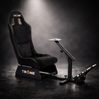 TRONE RS1  Racing Chair & Cockpit Driving-Suede Black