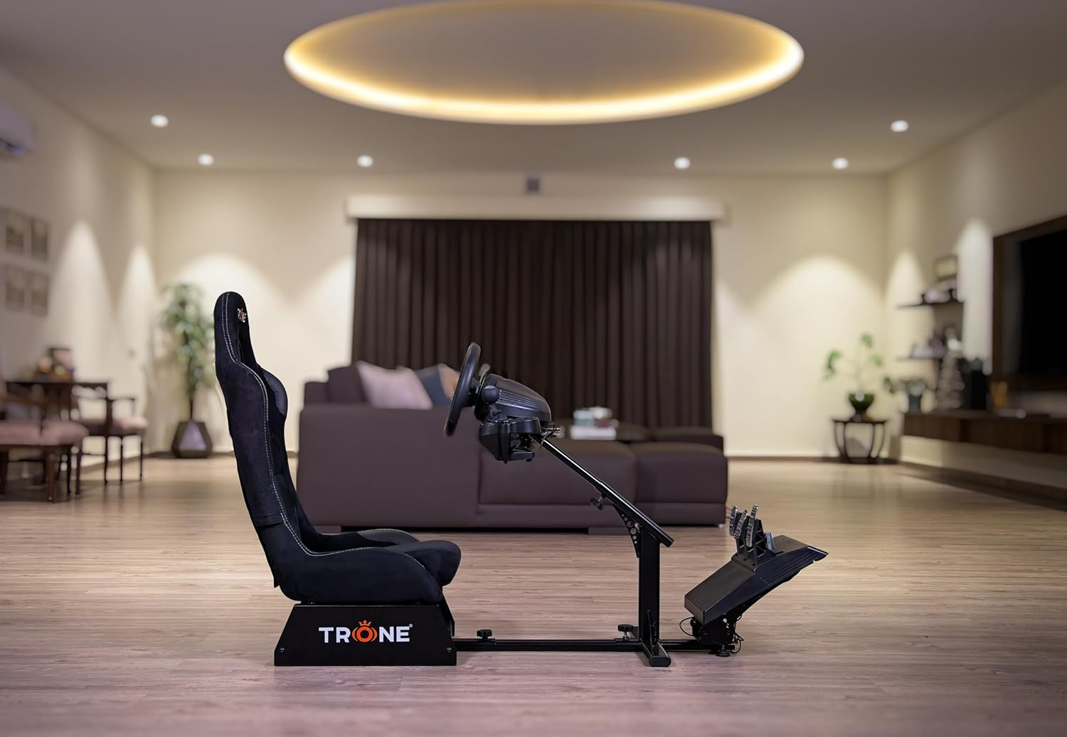 Trone RS1 Racing Cockpit with Seat- Charcoal Leather