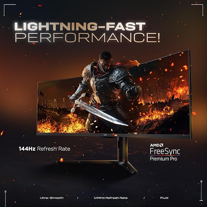 Acer EI491CR S 49 Inch LED 1800R Curved DFHD Pixels VA Monitor