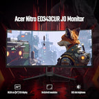 Acer ED343CUR J 34 Inch UWQHD 1000R Curved LED Monitor