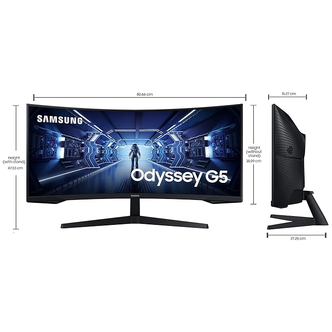 Samsung 34"(86.42cm) Odyssey G5 Curved Gaming Monitor