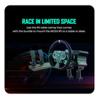 Moza R5 Racing Bundle for PC, R5 Wheelbase, SR-P Lite Pedals, Table Clamp