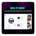 Moza R5 Racing Bundle for PC, R5 Wheelbase, SR-P Lite Pedals, Table Clamp