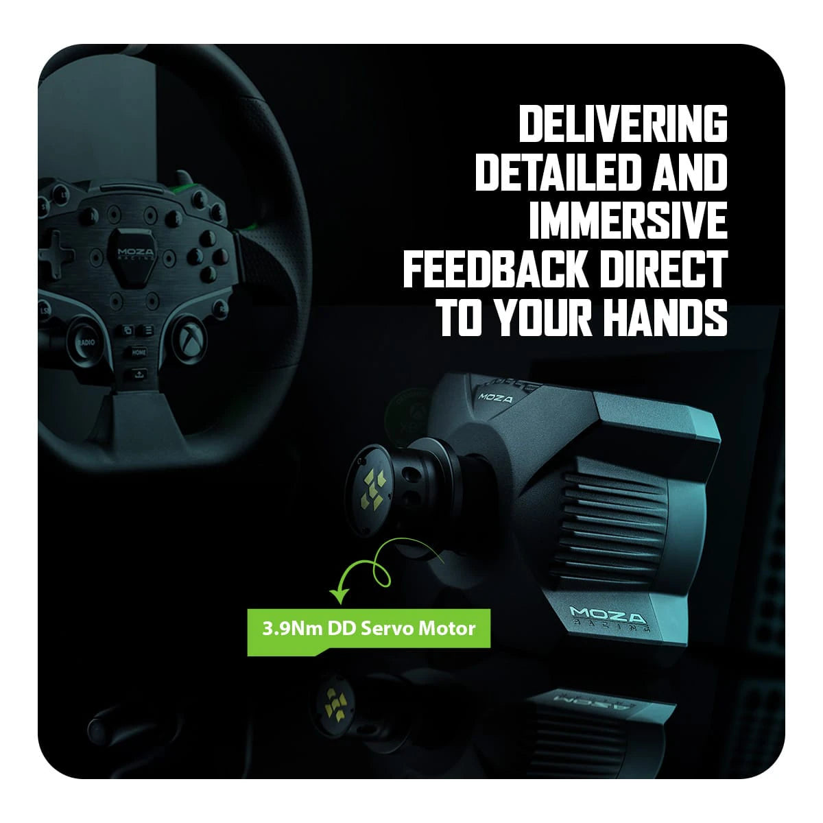 Moza R3 Bundle for PC and Xbox Officially Licensed, ES Steering Wheel
